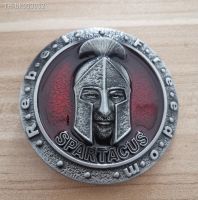 ☈☢ Creative 3D Spartan Warrior Helmet Belt Buckle for Men Retro Casual Belt Components Jeans Accessories Brave Warrior Jewelry Gift