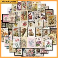 SHIRUI 200pcs หลากสี สติกเกอร์ติดผนัง พีวีซีพีวีซี สติกเกอร์แสตมป์ สติกเกอร์พฤกษศาสตร์ สติ๊กเกอร์วินเทจ ดีไอวาย