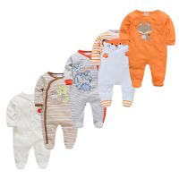 Baby Boys Pajamas Newborn Blanket Sleepers Toddler Girls Romper Clothes Set 3 5Pcs Spring 100% Cotton Sleepwear Infant Outfits