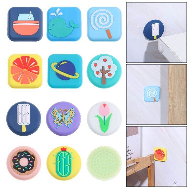 1pc-rubber-door-handle-bumpers-self-adhesive-protection-porte-pad-mute-sticker-round-square-wall-protector-pad