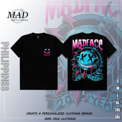 MADFACE Clothing Original Smile T-Shirt - ของขวัญสำหรับผู้ชายและผู้หญิง Cotton Short Sleeve Fashion Top