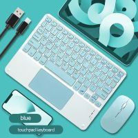 Magnet Touchpad Wireless Keyboard Portable Rechargeable 10 Keypads for Tablet Phone PC Bluetooth Keyboard with Mouse for iPAD