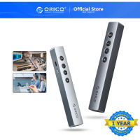 Orico รีโมตคอนโทรลไร้สาย มัลติมีเดีย พร้อม Hyperlink และรีโมตควบคุมระดับเสียง 2.4GHz PowerPoint Office Presentation Clicker สําหรับโปรเจคเตอร์ Mac Win PPT - 2 ชิ้น (OPPT-06)