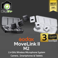 Godox Microphone MoveLink II M2 ,Wireless Microphone 2.4GHz สำหรับ Camera Smartphone &amp; Tablets -รับประกันศูนย์ Godox Thailand 3ปี