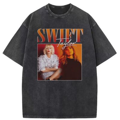 Swift Taylor Tshirt HipHop Men Vintage Washed Tshirt Rock Popular T Shirt Fashion Funny Long Sleeve Sweatshirts