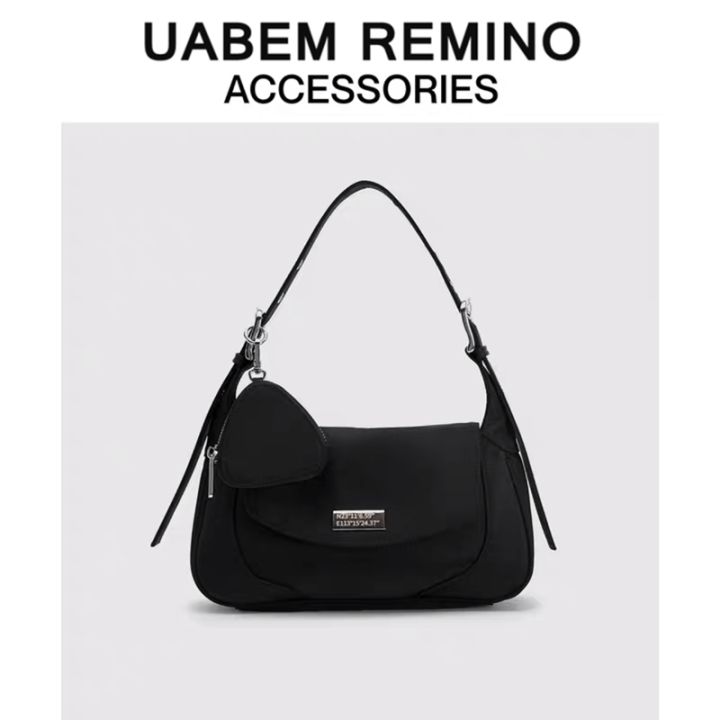ur-womens-bag-2023-new-womens-fashion-sense-commuting-single-shoulder-bag-mother-change-small-bag-nylon-cloth-underarm-bag