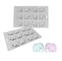 ซิลิโคน ช้าง Elephants Silicone -บล็อคซิลิโคน รูปทรง ช้าง 12 ช่อง  Aicoffee