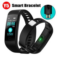 ◐○✜ Y5 Smartband Smart Bracelet Band Heart Rate Tracker Waterproof Smart Wristband Smart Watch Men Y5 Smart Fitness Tracker