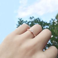 Fashion Women Ring Finger Jewelry Rose Gold Sliver Color Rhinestone wedding rings for woman jewelry