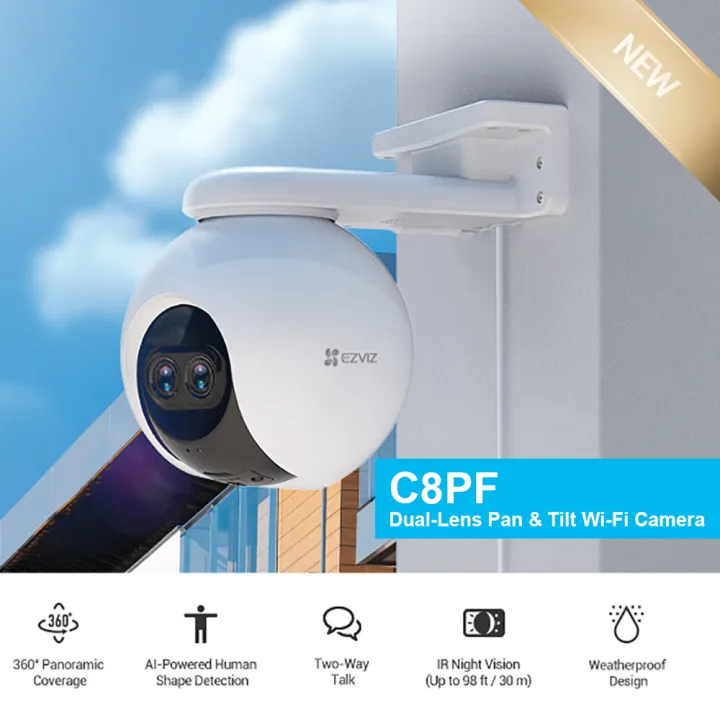 EZVIZ C8PF Dual-Lens Camera Pan & Tilt Wi-Fi | Lazada Indonesia