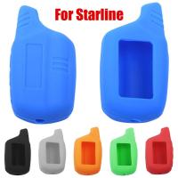 huawe 1 Pcs Silicone Key Case For Original Starline B9/B91/B6/B61/A91/A61/V7 Two Way Car Alarm LCD Keychain Remote Control Fobs Cover