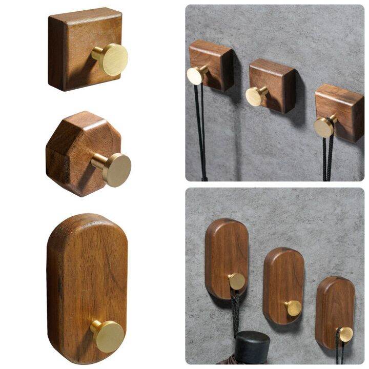 DAOQIWANGLUO MultiPurpose Wallmounted Punch Nordic Solid Wood Robe