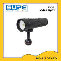 SUPE Scubalamp PV22 Video Light Diving torch for Scuba Diving ไฟฉายดำน้ำ ไฟฉายใต้น้ำ