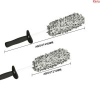 Kerui แปรงแปรงทำความสะอาดรถยนต์แบบด้ามจับกันลื่นสำหรับล้อล้อเลื่อนบาร์เรลซี่ล้อทำความสะอาดรถอย่างละเอียดเครื่องมือขัดล้างอุปกรณ์เสริมรถยนต์แปรงไมโครไฟเบอร์แปรงซุปเปอร์พรีเมียม