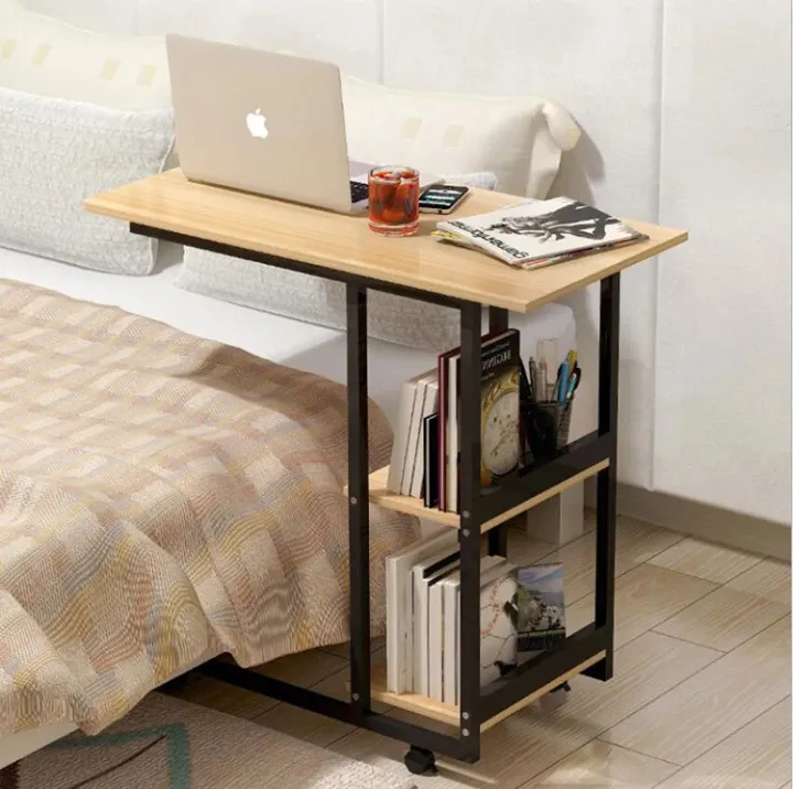 Movable Simple Design Laptop Table Wood, How To Make A Bed Frame For An Adjustable Height Desktop