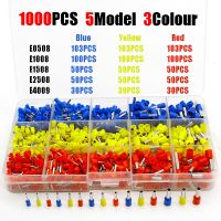 1000pcs/lot Bootlace cooper Ferrules kit set Wire Copper Crimp Connector Insulated Cord Pin End Terminal