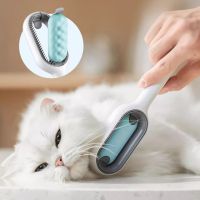 Pet Grooming Brush Cat Dog General Double Side Use Floating Sticky Hair Cat Brush Remove Grooming Comb Pet Cleaning Supplies Brushes  Combs