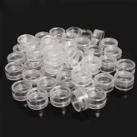 100pcs 2g/5g/10g Empty Plastic Jar Pots Transparent Sample Bottles Eyeshadow Cream Lip Balm Container Portable Cosmetics Box