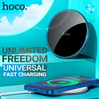 Hoco Wireless Charger 15W 10W 7.5W 5W ชุดหูฟังโทรศัพท์มือถือชาร์จ Pad Qi สำหรับ Iphone samsung TWS USB-C ชุดอะแดปเตอร์