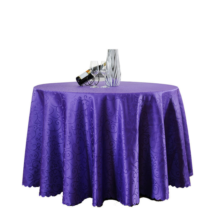 ผ้าปูโต๊ะโครเชต์หนา-ผ้าวงกลม-โต๊ะวงกลมของโรงแรม-โต๊ะทานอาหาร-ร้านอาหารผ้าปูโต๊ะแบบวงกลมครัวเรือน-linguaimy