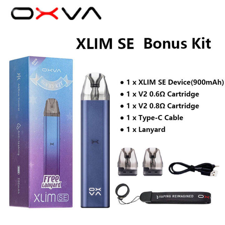 Vaping Smoke Orginal Full Set Oxva Xlim Se Full Bonus With Lanyard Lace ...