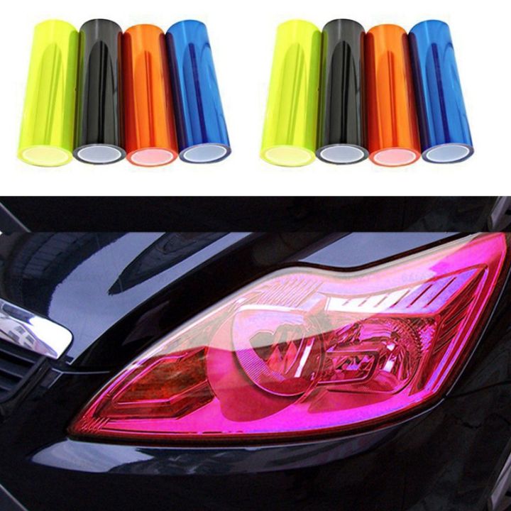 ฟิล์มติดโคมไฟหน้ารถยนต์-car-light-film-30x100cm-สีชมพู-ฟิล์มติดไฟหน้า-ฟิล์มติดไฟท้าย-ฟิล์มติดไฟหน้ารถยนต์-มอเตอร์ไซค์-ฟิล์ม-ติดไฟท้าย