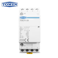 TOCT1 4จุด25A 2NC 2NO 220โวลต์230โวลต์5060เฮิร์ตราง Din ครัวเรือน Ac Modular คอนแทค