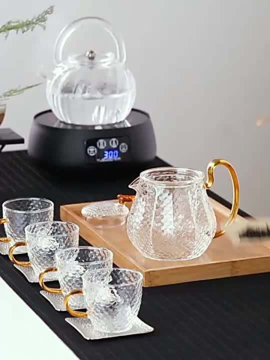 Heat Resistant Borosilicate Glass Teapot With Tea Infuser Filter Tea Kettle  Oolong Teapot