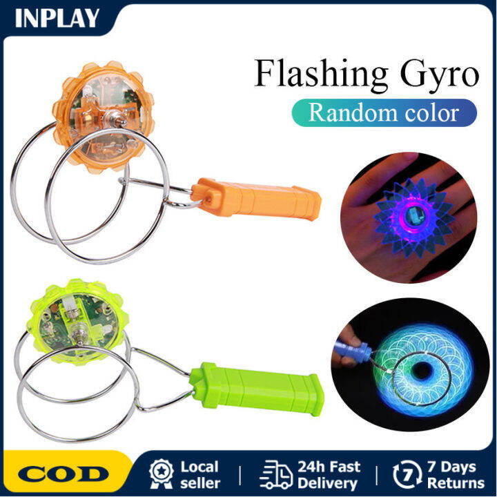 LED Light Gyro Wheel Hand Spinner Magic Spinning Toy