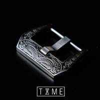 บัคเคิล สายนาฬิกา Buckle watch strap 22mm stainless steel art Tribal ลายสักชนเผ่า หัวเข็มขัดสำหรับสายนาฬิกาข้อมือ