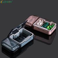 Multifunction Pill Box Portable Medicine Organizer Box Pill Cutter Separate Divider Travel Pill Case Container Dispenser Storage Medicine  First Aid S