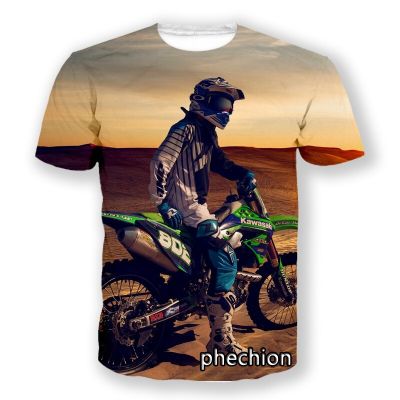 phechion New Fashion Men/Women Motorcycle Motocross 3D Printed Short Sleeve Casual T Shirt Sporting Hip Hop Summer Tops L94