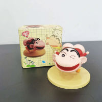 Crayon Shinchan รูปการกระทำกับ Shiro คอลเลกชันเครื่องประดับรถ