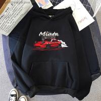 MX5 Initial D Men Hoodies Drift Jdm Sweatshirt Anime Mazda Print Car Miata Streetwear Men Unisex Automobile Culture Hoody Size XS-4XL