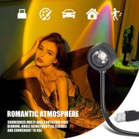 LED USB Sunset Lamp Night Light Projector Birthday Party Decoration Portable Mood Light for Bedroom Living