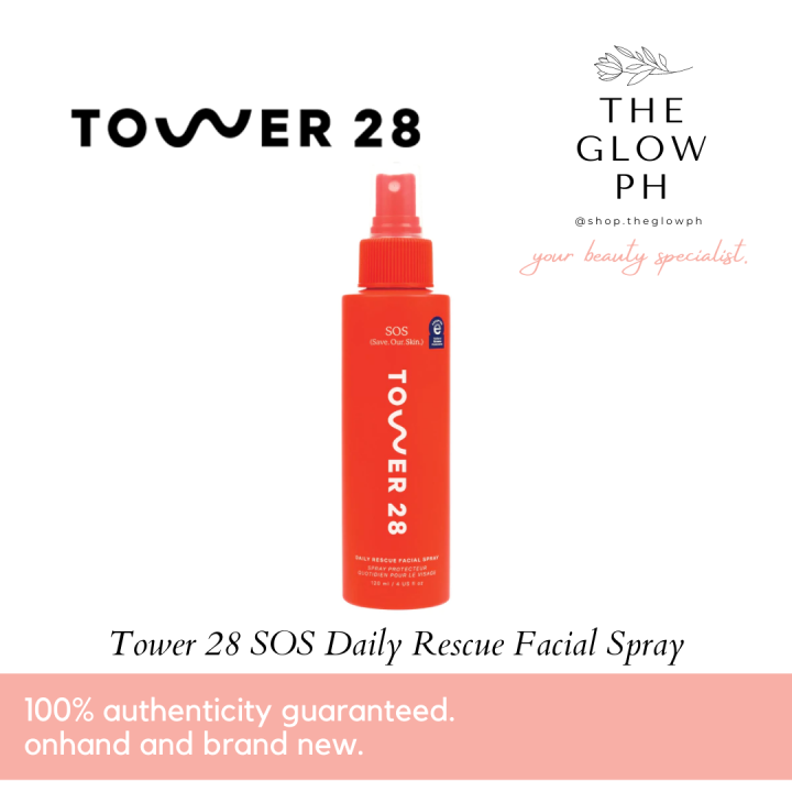 Authentic Tower 28 Beauty Sos Daily Rescue Facial Spray 4 Oz 120 Ml The Glow Ph Lazada Ph 9904