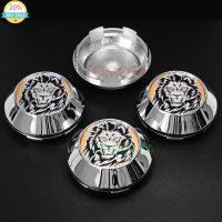 4PCS 3D Lion Logo 68MM Wheel Center Hub Cap Car Rim Hub Replacement Decoration Accessories