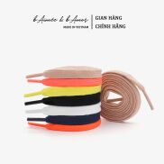 Dây giày thể thao nữ, giày sneaker nữ chất liệu cotton dài 1,2m màu trắng