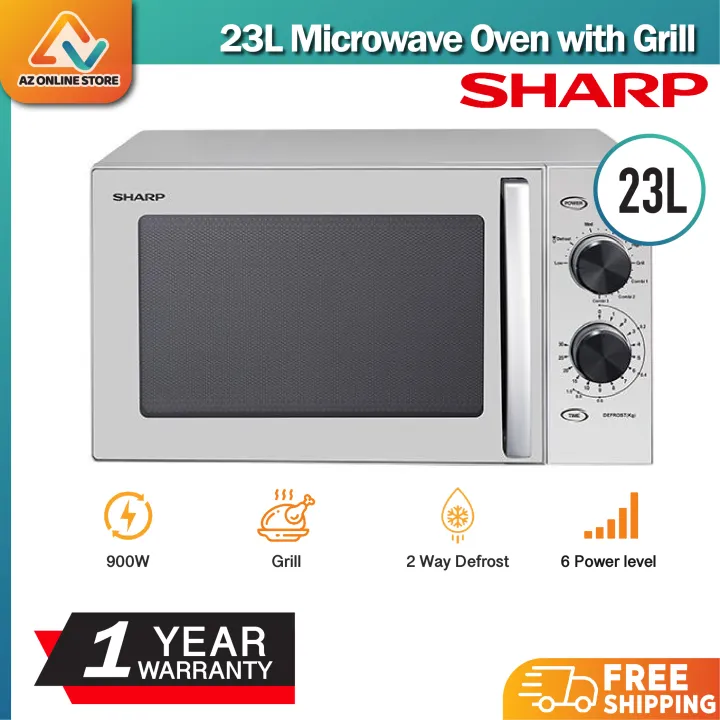 Sharp 23L Microwave Oven with Grill R639ES EnergySaving Mode 2way