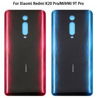 ใหม่สำหรับ Mi9t Mi 9T Pro/ K20 Pro ฝาหลังแบตเตอรี่3มิติหน้าจอโทรศัพท์ซองเก็บแบตเตอรีฝาหลังติดกาวแทนที่โลโก้