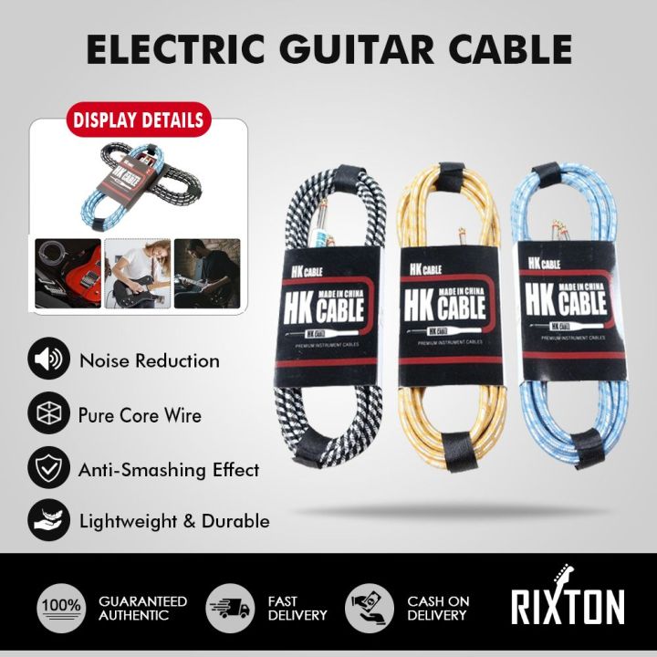 High Quality Electric Guitar Cable 3m 6m Bass Wire Guitar Effect