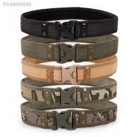 ✠❀✉ Army Tactical Belt Quick Release Combat Belts Fashion Men Canvas Waistband Outdoor Sports Camping Hiking Hunting Battle Belt