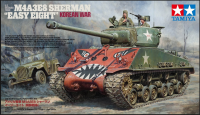 พลาสติก โมเดล ประกอบ TAMIYA สเกล1/35 Korean war U.S. Medium Tank M4A3E8 Sherman "Easy Eight" Soviet Field Car GAZ-67B also included(TA-35359)