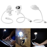 Astronaut Night Light LED Reading Lamp USB Flexible LED Desk Lamp Spaceship Light Cartoon Panda Lamp For Computer Laptop Decor Night Lights