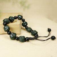 Natural Hetian Jade Monkey head Jade Bracelet Jewelry Lucky exorcise evil spirits Auspicious Amulet Fine Jewelry Jade Bracelet