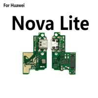 ไมโครโฟนในชาร์จพอร์ตตัวเชื่อมต่อ USB สายแผงวงจรเคเบิลแบบยืดหยุ่นสำหรับ Huawei Nova Lite 2Plus Nova 2S 3 3i 4อะไหล่