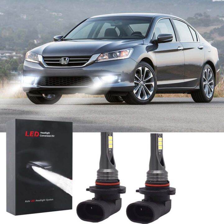 new-หลอดไฟตัดหมอกซีนอน-led-6000k-สีขาว-สําหรับ-2013-2014-2015-honda-accord-2-ชิ้น