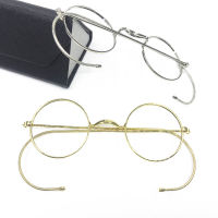 2021Vintage Round from 40 to 52mm Metal Wire Rim Full Rim Reading Glasses +25 +50 +75 +100 +125 +150 +175 +200 +225 +250 +275 +300