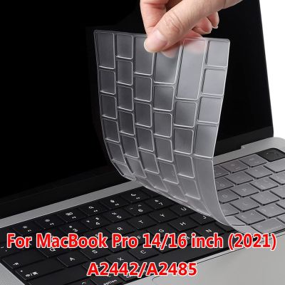 Ultra Thin TPU Keyboard Cover Dustproof Waterproof Laptop Protective Film  For MacBook Pro 14 16 inch M1 Max 2021 A2442 A2485 Keyboard Accessories
