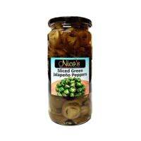 Import Foods? Nico’s Sliced Green Jalapeno Peppers 480g นิโคส์ พริกฆาลาเปญโญเขียวดอง 480กรัม